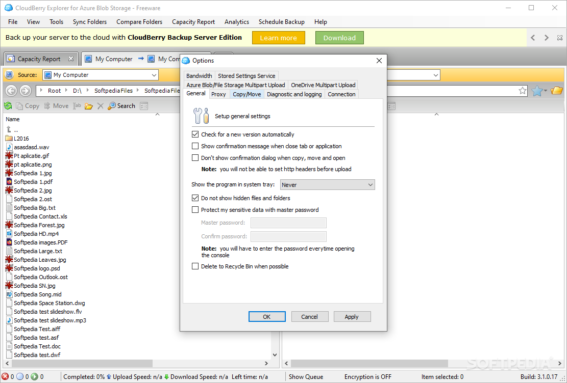 CloudBerry Explorer for Azure Blob Storage screenshot #3