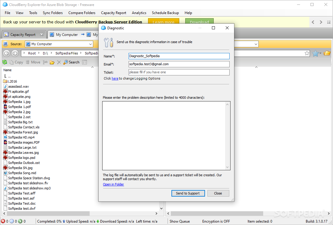 CloudBerry Explorer for Azure Blob Storage screenshot #4