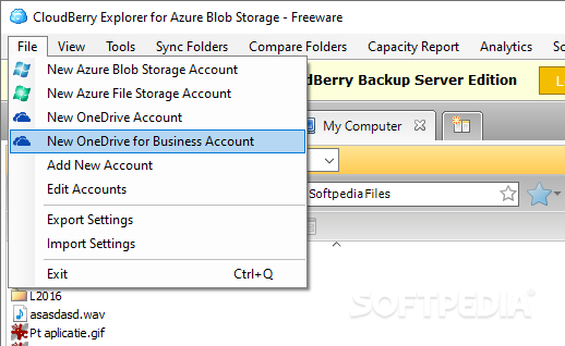 CloudBerry Explorer for Azure Blob Storage screenshot #5