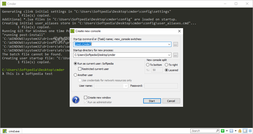 GitHub - cmderdev/cmder: Lovely console emulator package for Windows
