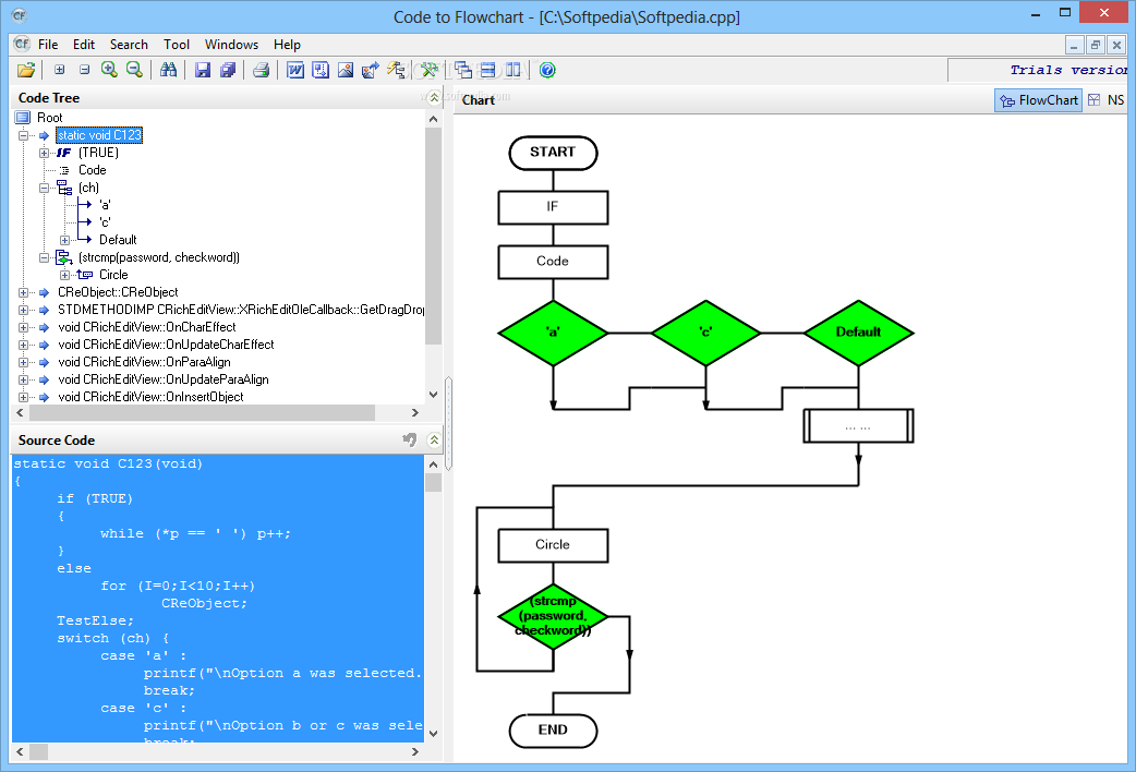 Download Code to FlowChart 2.1 process flow diagram xls 