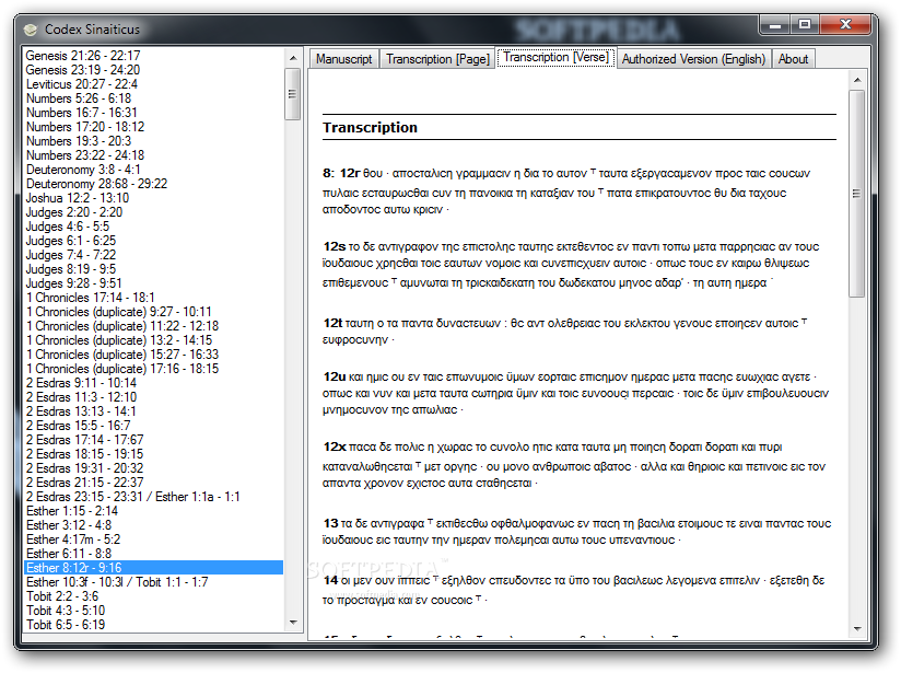 Download Codex Sinaiticus 1 0 0