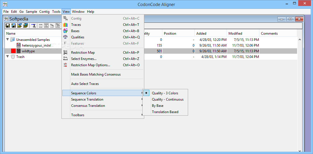 adding features to sequence in codoncode aligner