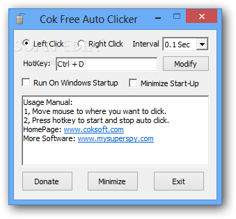 Download Cok Free Auto Clicker