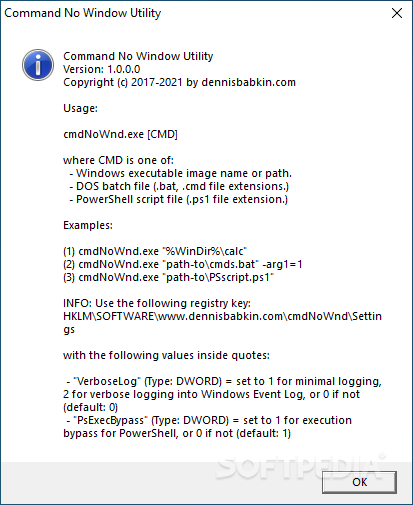 Command No Window screenshot #0