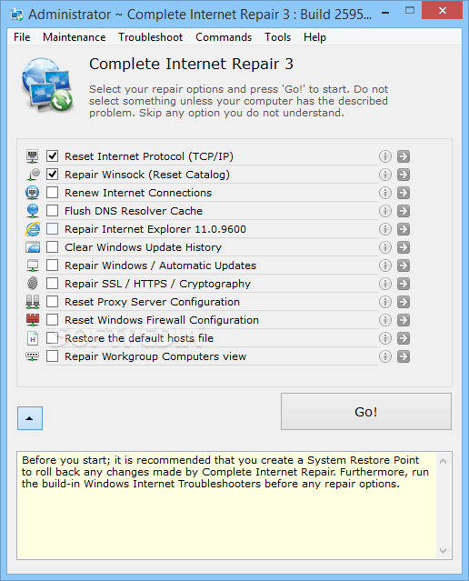 rizone complete internet repair