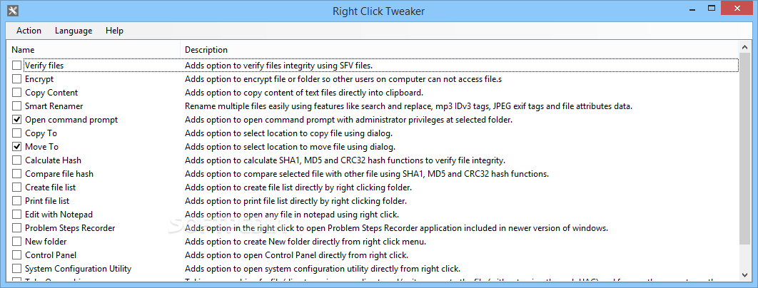 Right Click Enhancer screenshot #1