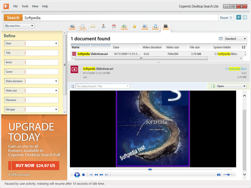 Copernic Desktop Search regex
