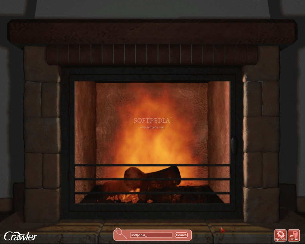 free 3d realistic fireplace screensaver