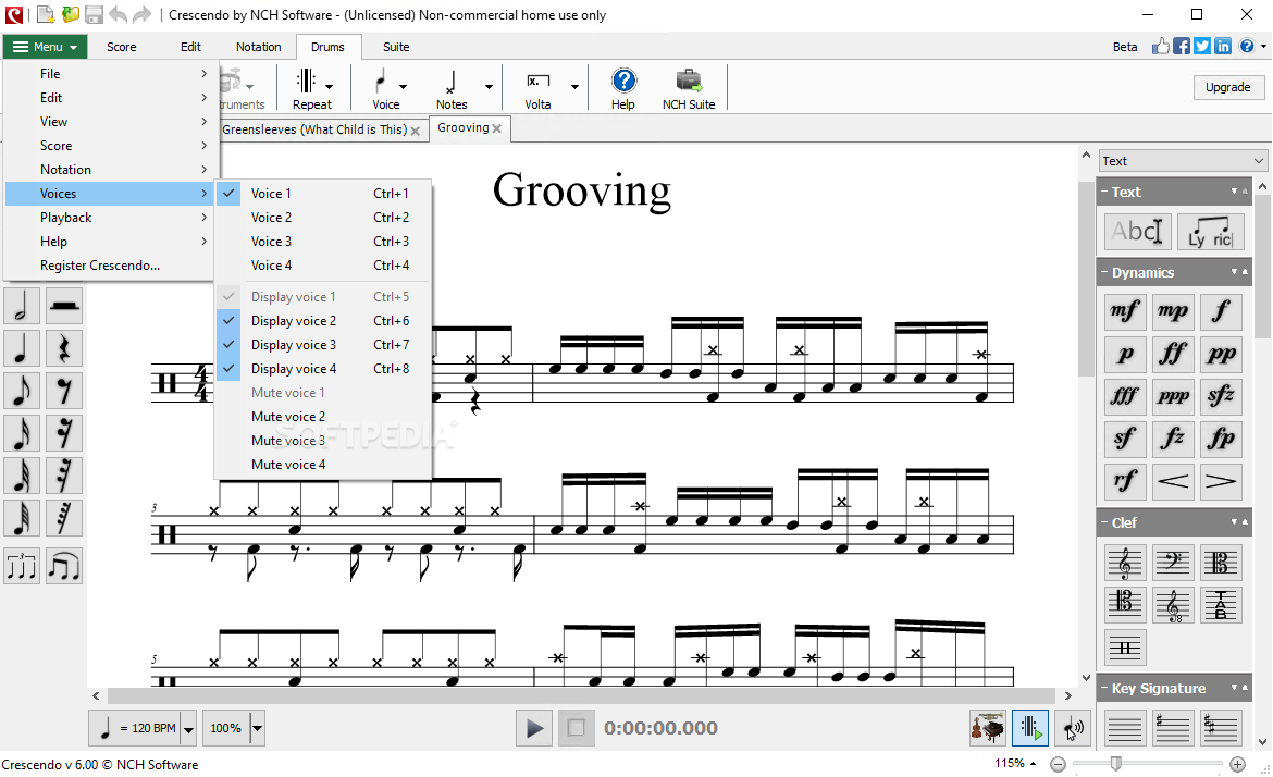 crescendo music notation software free download