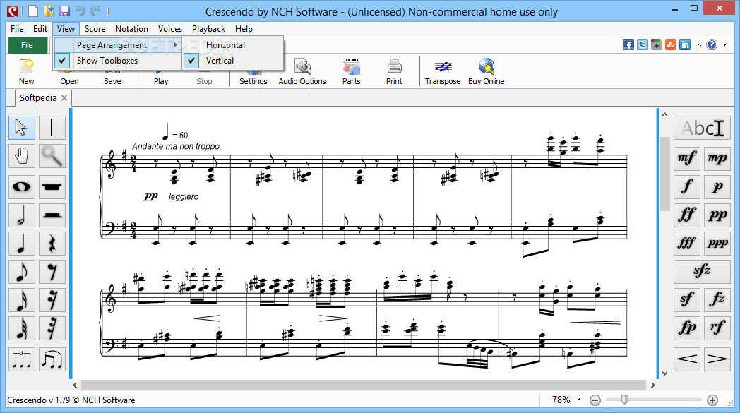 crescendo music notation software for mac