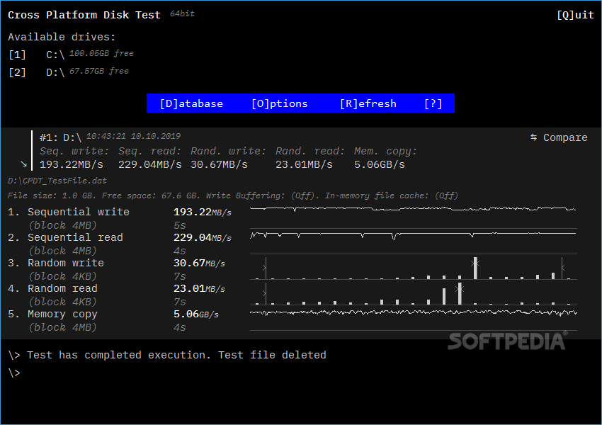 Cross Platform Disk Test (CPDT) screenshot #2