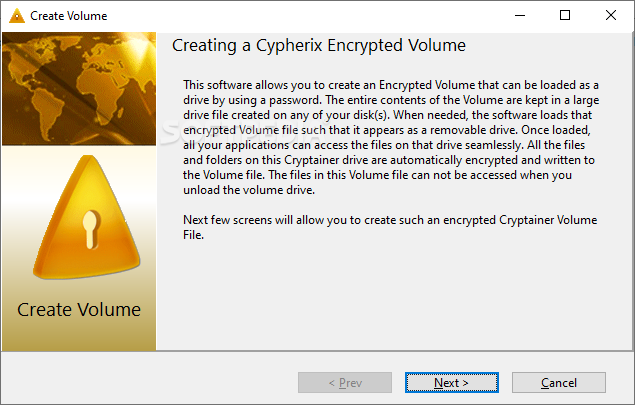 Cryptainer USB screenshot #0