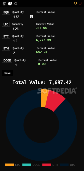 crypto currency pc widget