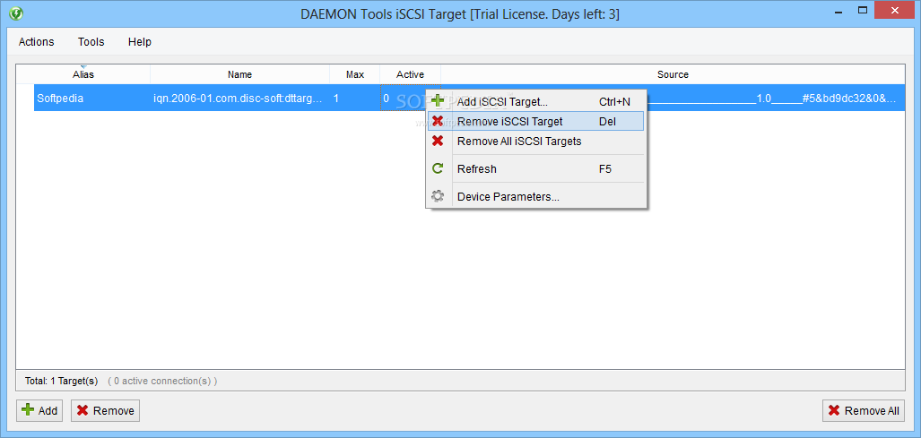 daemon tools iscsi target 2 license