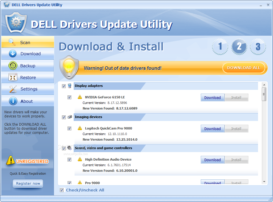 dell support drivers update