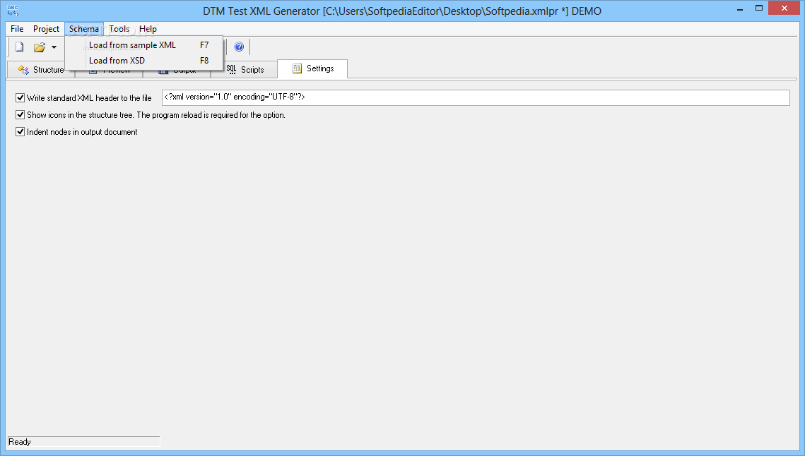 DTM Test XML Generator screenshot #5
