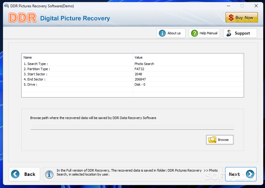 ddr digital picture recovery