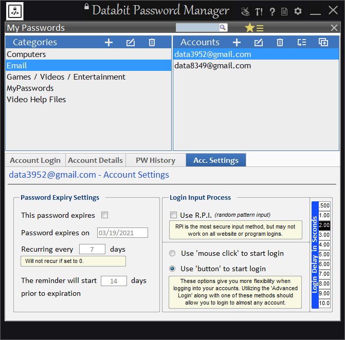 Databit Password Manager screenshot #3