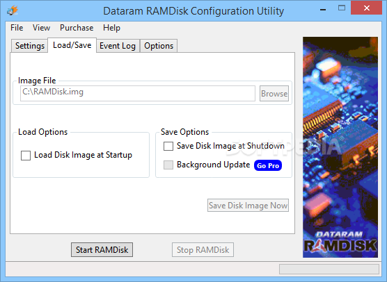 dataram ramdisk 4.0 in mega