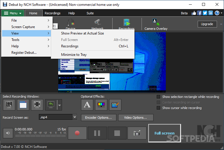 is debut video capture software free