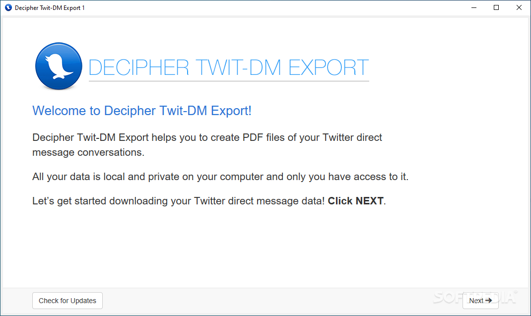 Download Download Decipher Twit-DM Export 1.0.7 Free