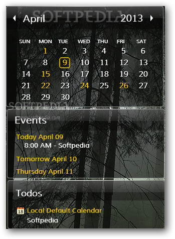 Rainlendar calendar for windows 10
