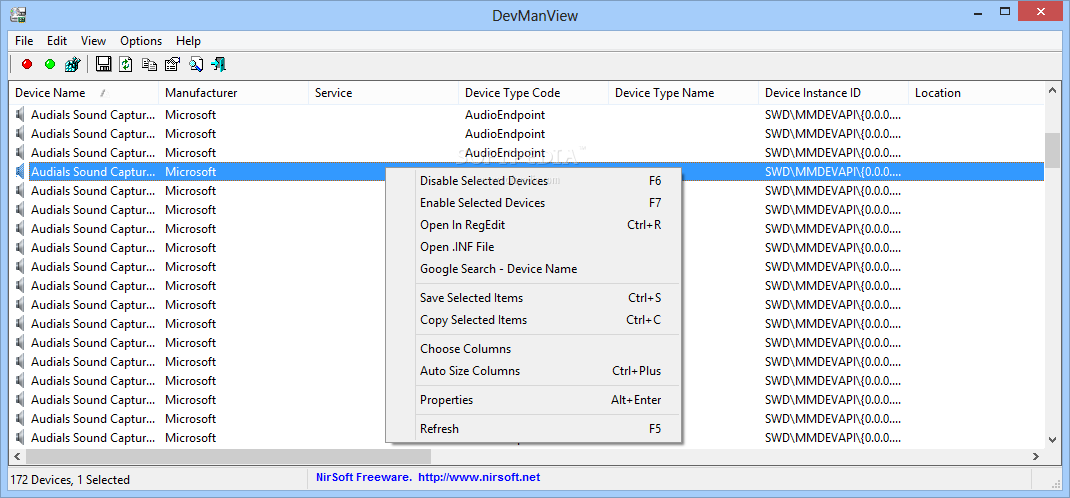download the last version for windows DevManView 1.80