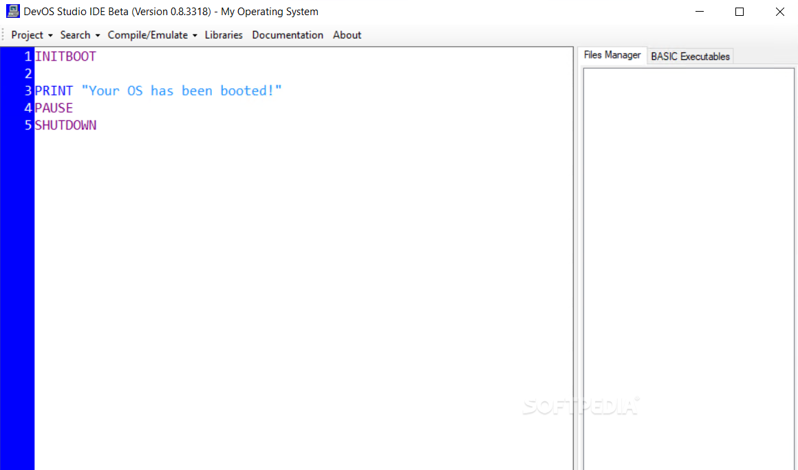 DevOS Studio IDE screenshot #0