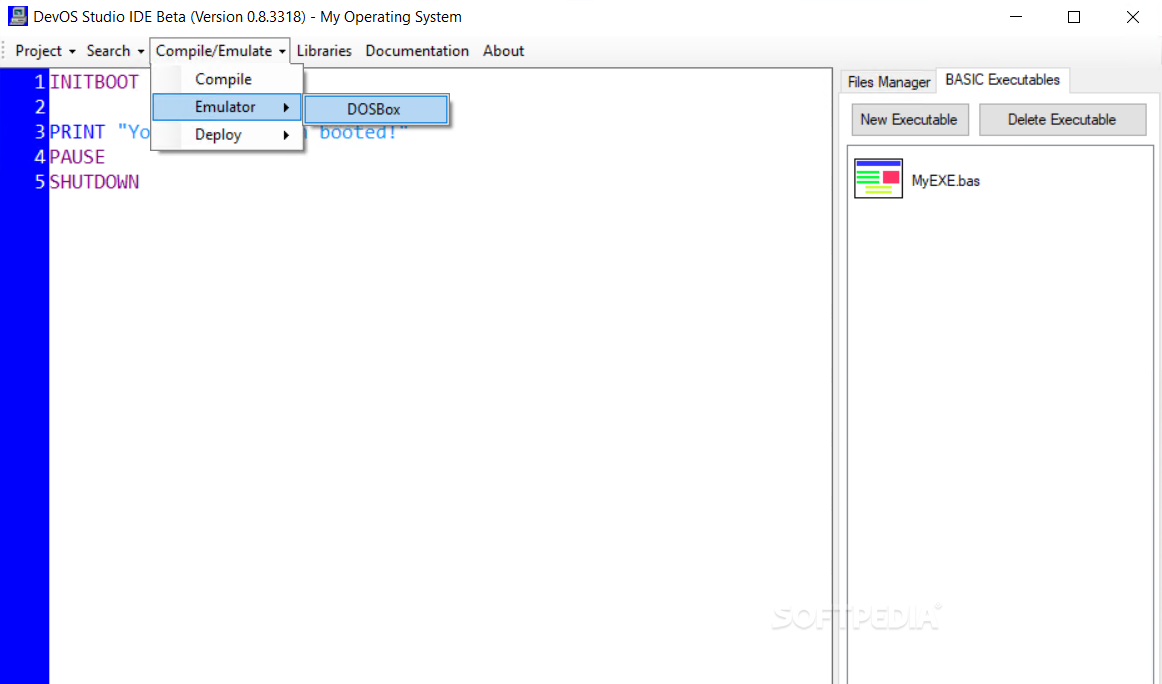 DevOS Studio IDE screenshot #1
