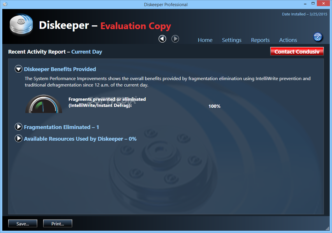 instal the new Diskeeper Professional