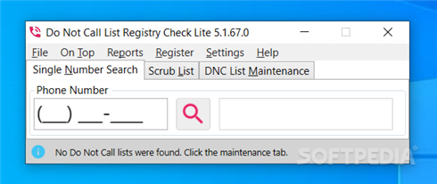 Do Not Call List Registry Check screenshot #0