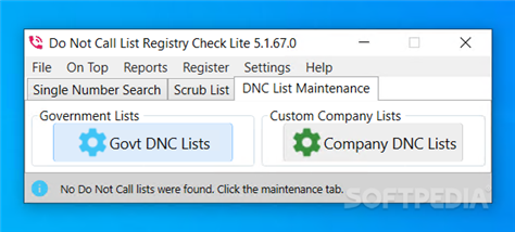 Do Not Call List Registry Check screenshot #2
