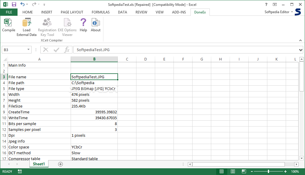 inquire add in excel