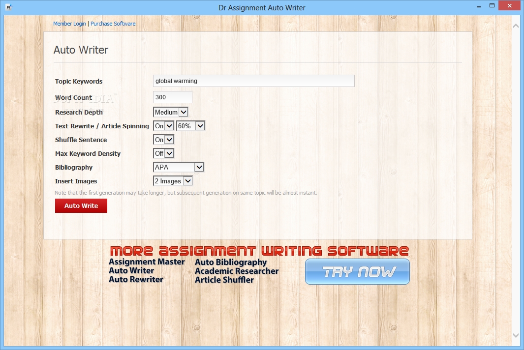 auto assignment writer free