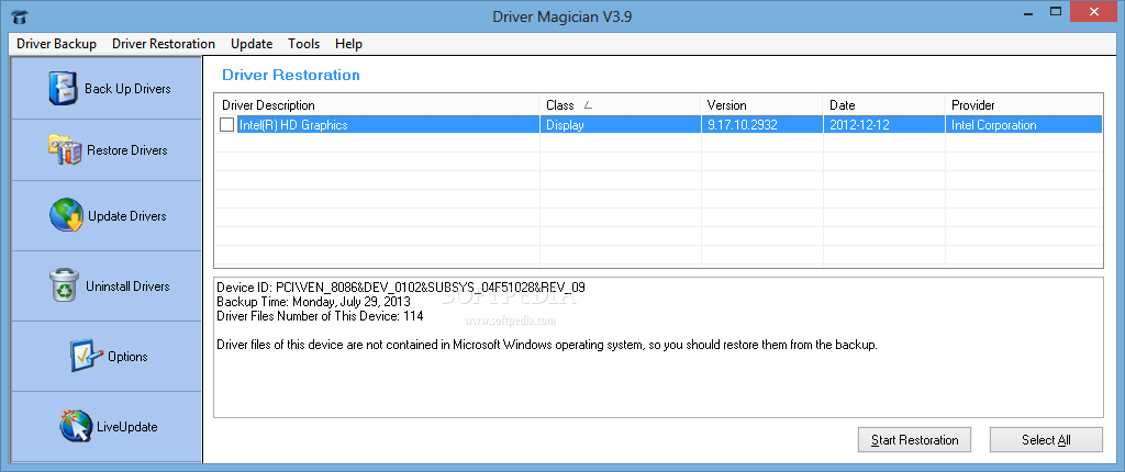 download the new Driver Magician 5.9 / Lite 5.5