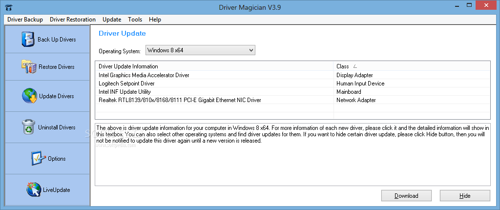 download the last version for ios Driver Magician 5.9 / Lite 5.5
