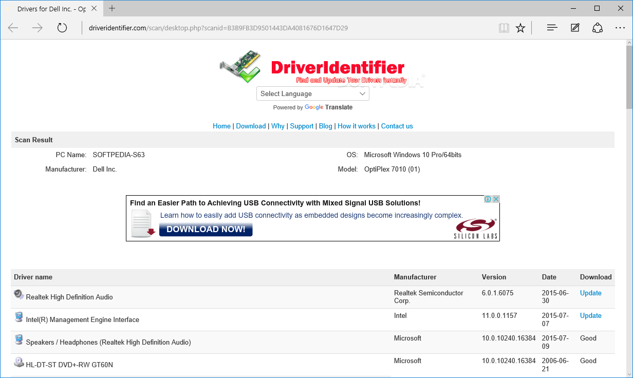 download driver identifier portable