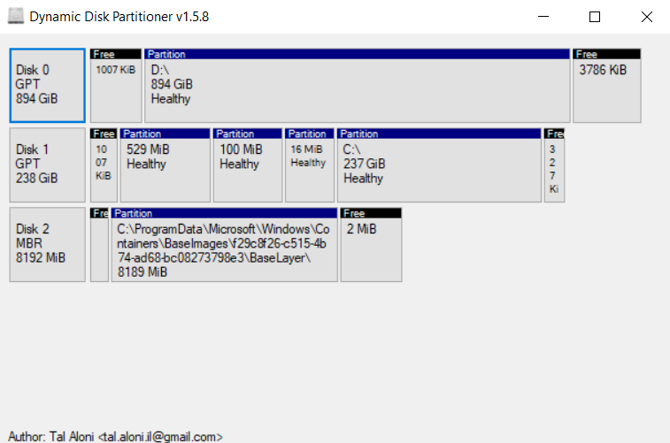 Dynamic Disk Partitioner screenshot #0