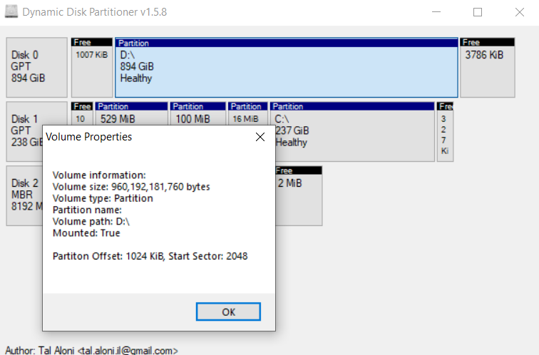 Dynamic Disk Partitioner screenshot #2