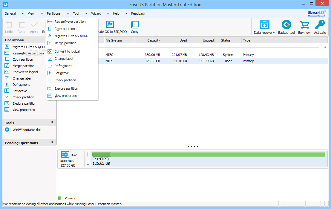 easeus partition master free 12.8 download
