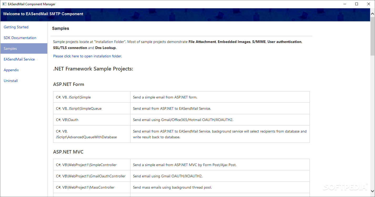 EASendMail SMTP Component screenshot thumb #2