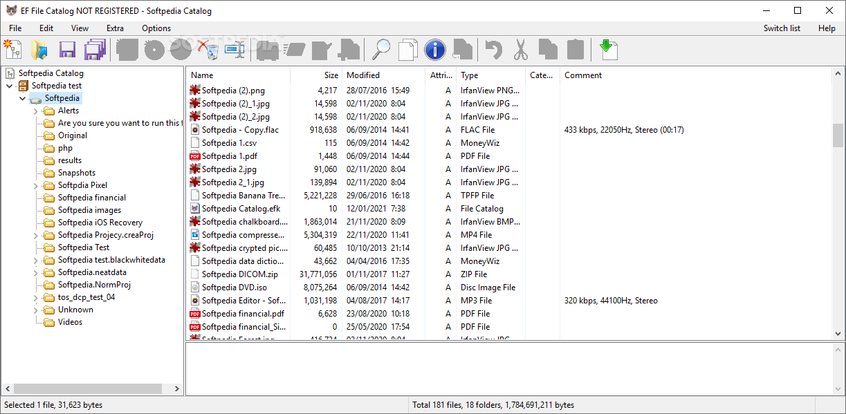 EF File Catalog screenshot #0