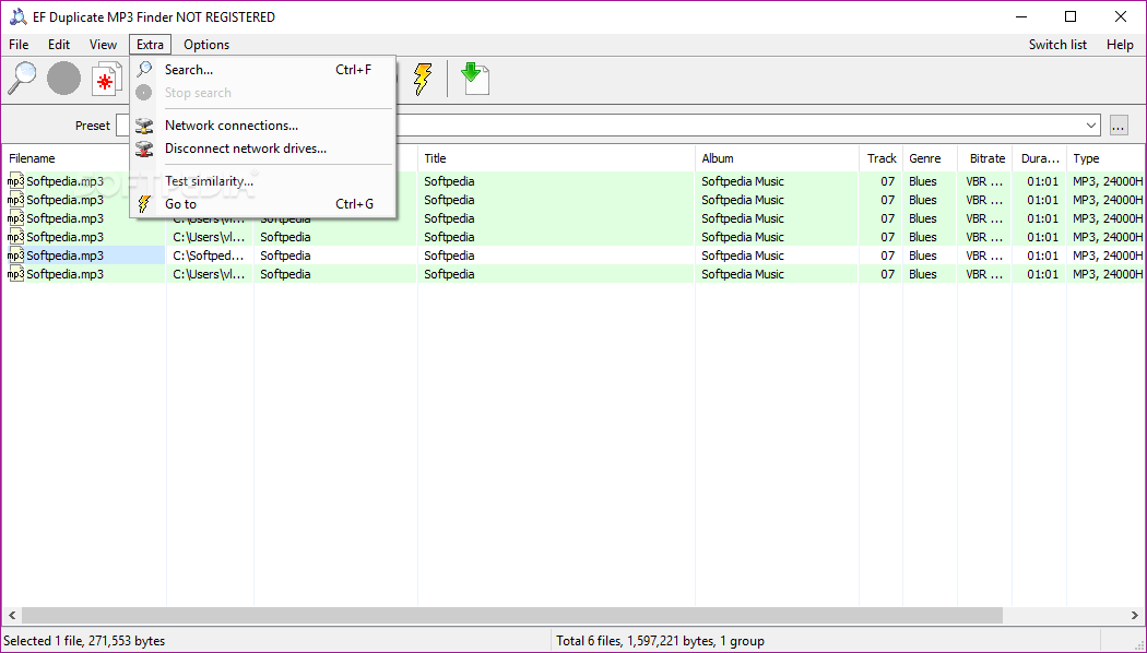 EF Duplicate MP3 Finder screenshot #2