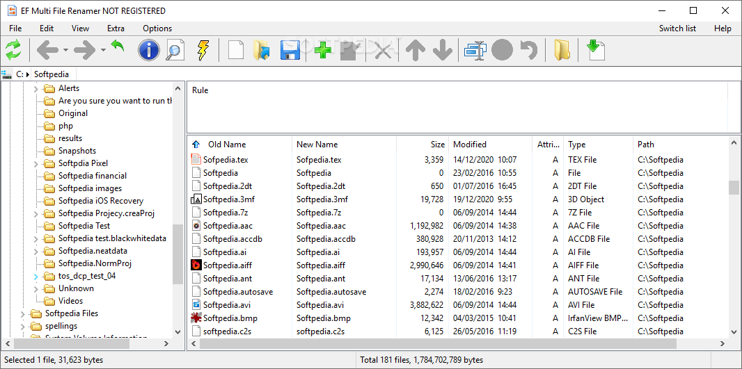 EF Multi File Renamer screenshot #0