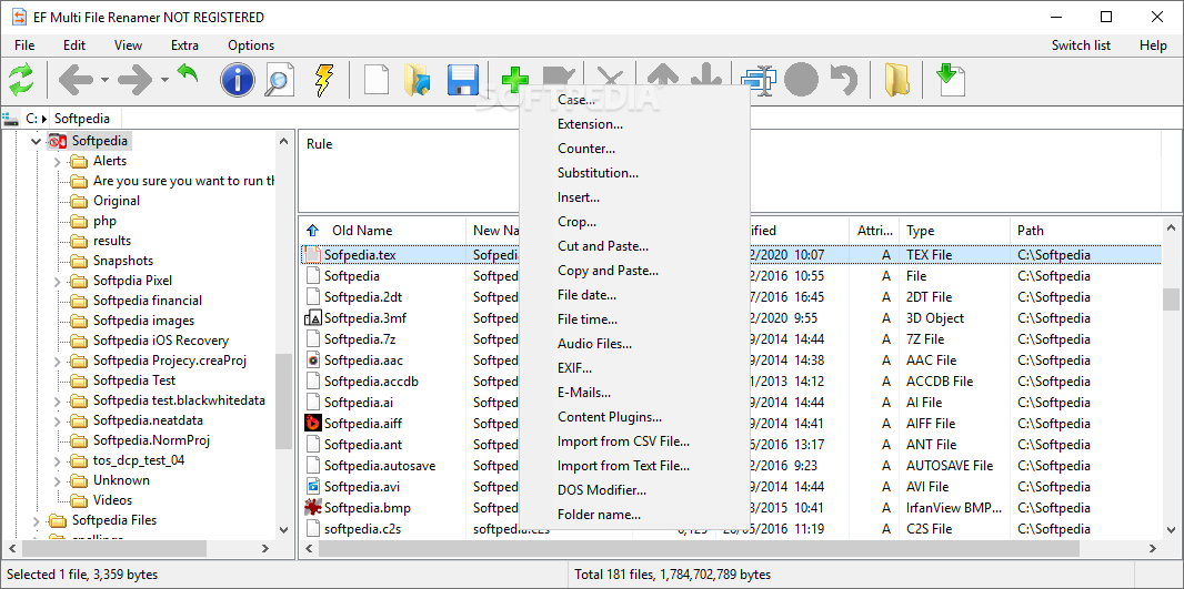 EF Multi File Renamer screenshot #1