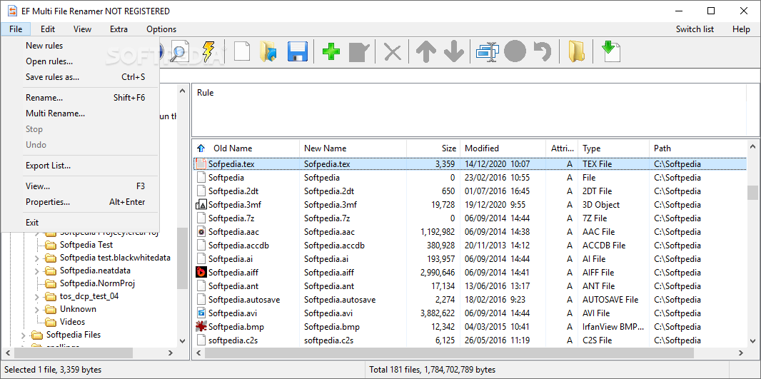 EF Multi File Renamer screenshot #2
