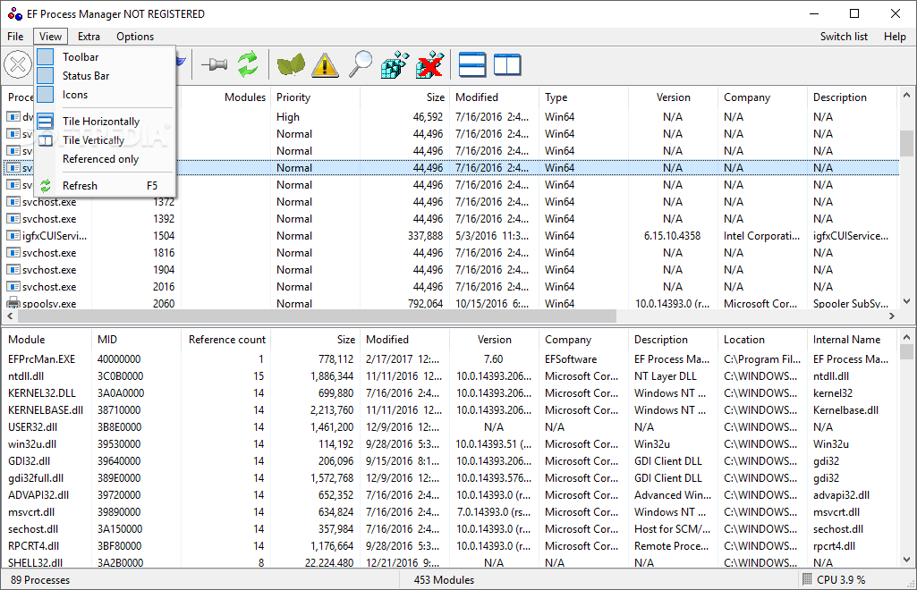 EF Process Manager screenshot #3