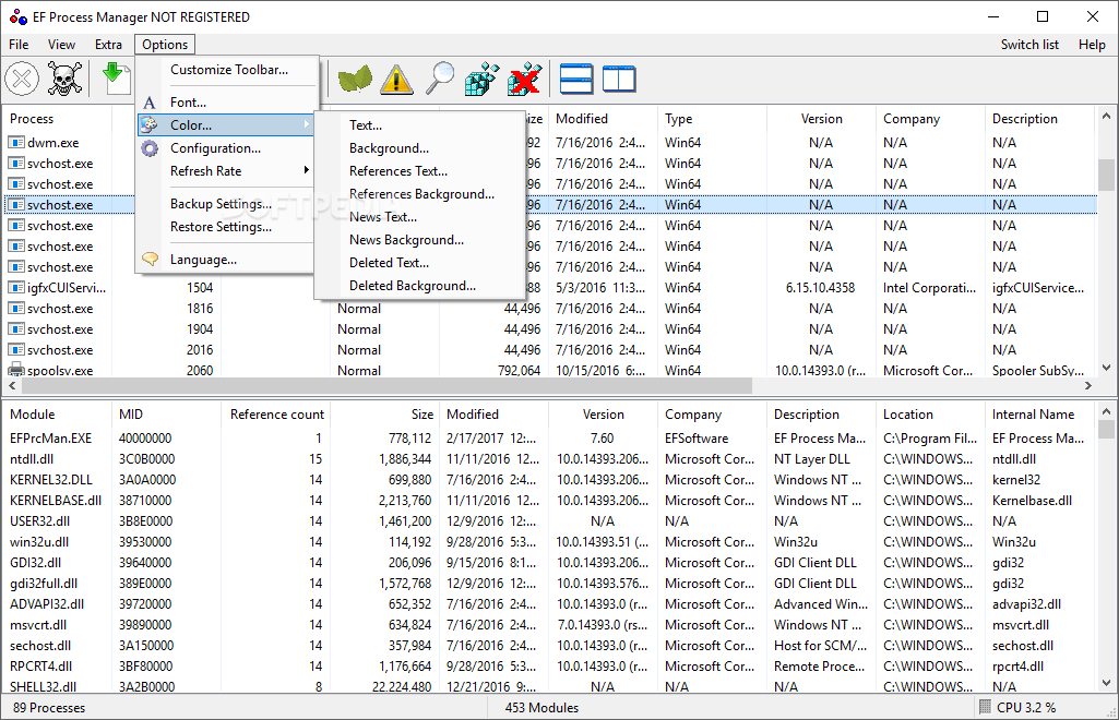 EF Process Manager screenshot #5