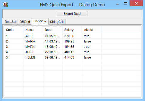 EMS Advanced Export Component Suite screenshot #0